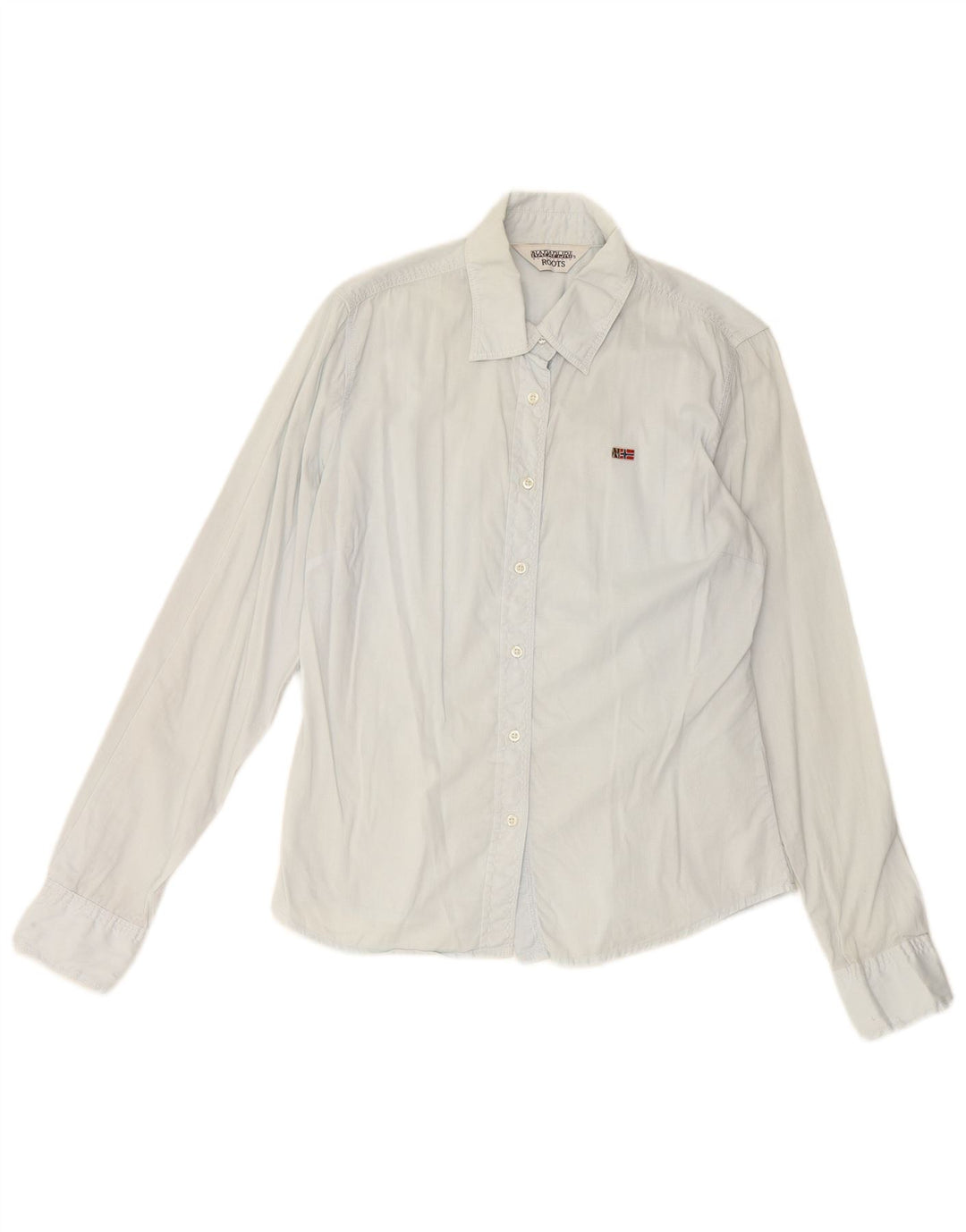 NAPAPIJRI Chemise surdimensionnée Geographic pour femme UK 10 Small Bleu