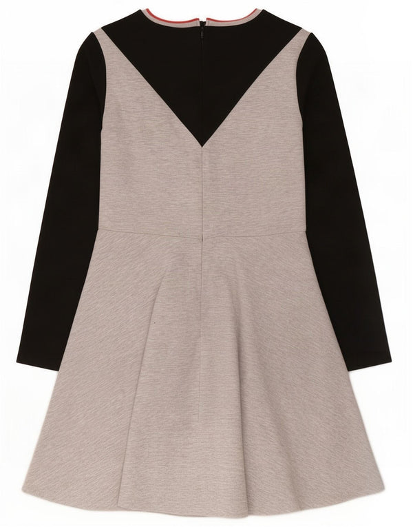Marks & Spencer Robe trapèze à manches longues pour fille 14-15 ans Gris Colorblock