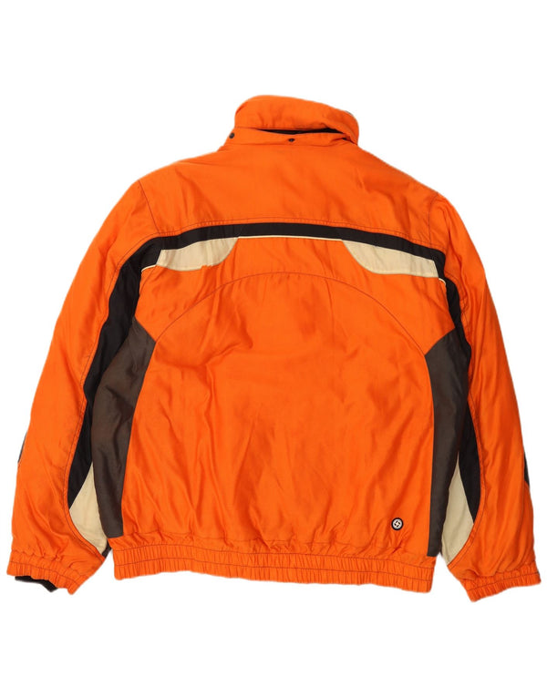 Colmar Veste de ski rembourrée pour homme IT 52 Large Orange Colourblock Sports