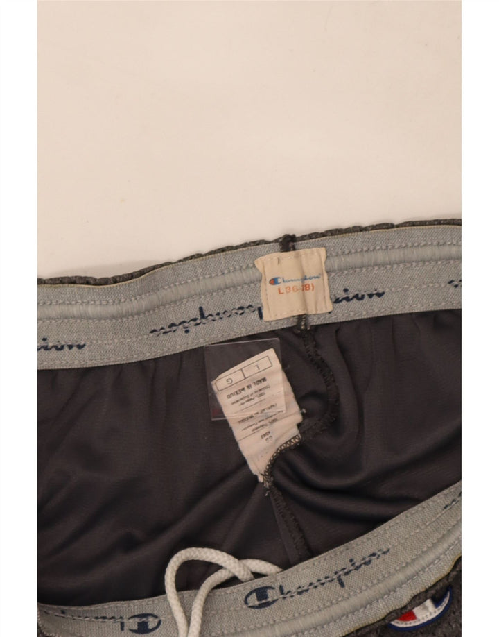 Champion Short de Sport Homme Grand Gris Polyester