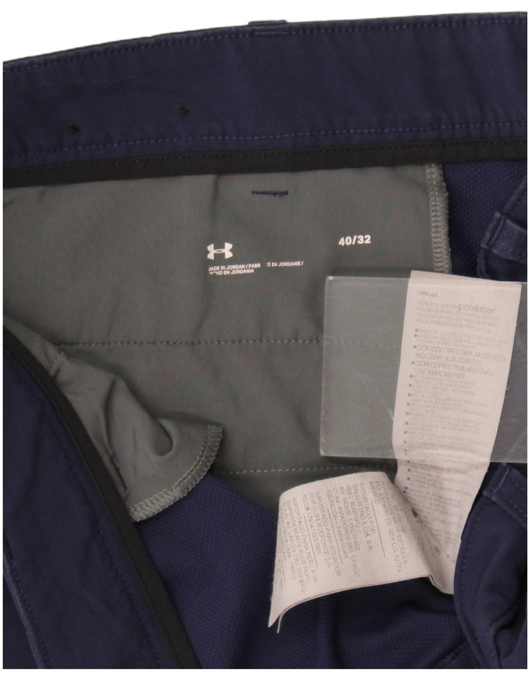Under Armour Pantalon Chino Droit Homme W40 L32 Bleu Marine Polyester