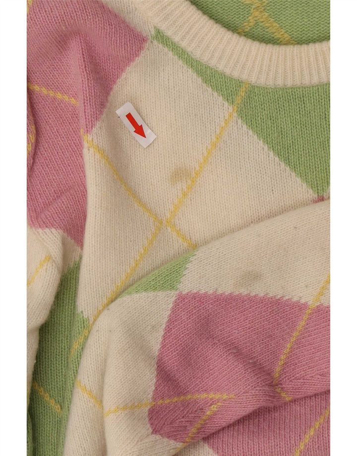 Pringle Pull Col Rond Homme Moyen Multicolore Argyle/Diamant