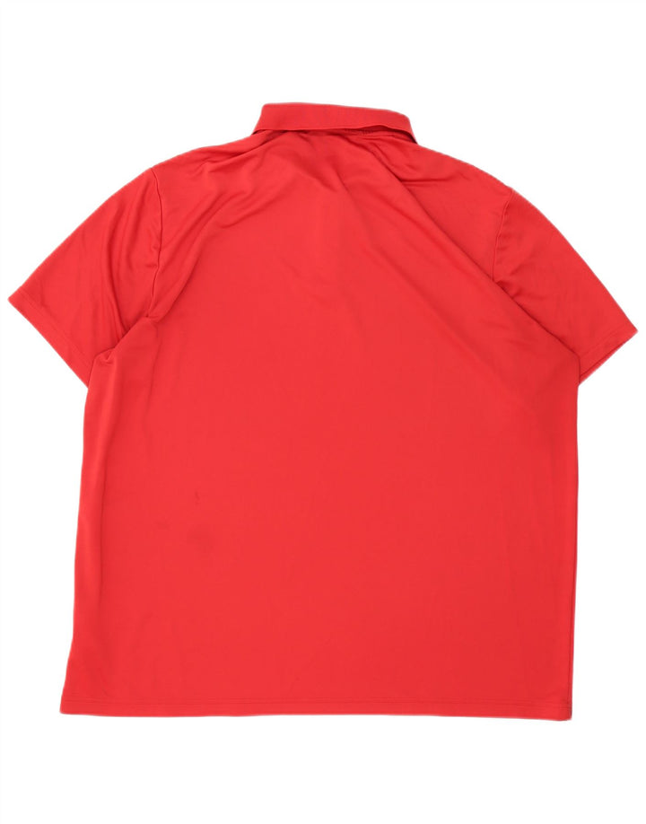 ADIDAS Polo Homme 2XL Rouge Polyester