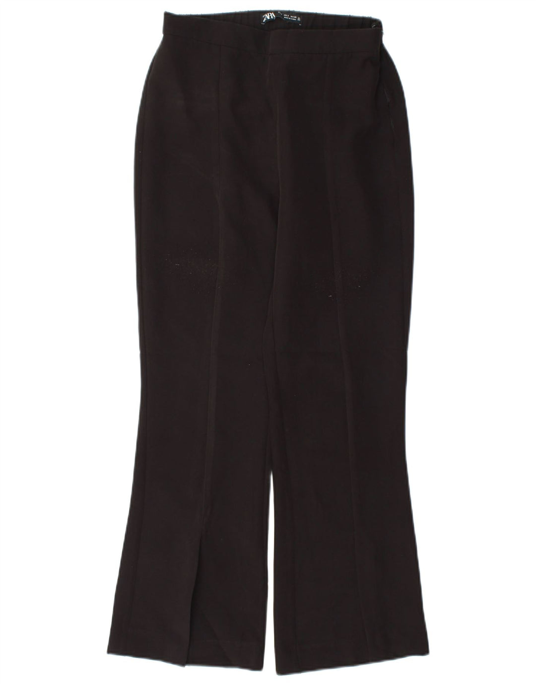 Zara Pantalon décontracté Bootcut Femme Petit W26 L26 Noir Polyester