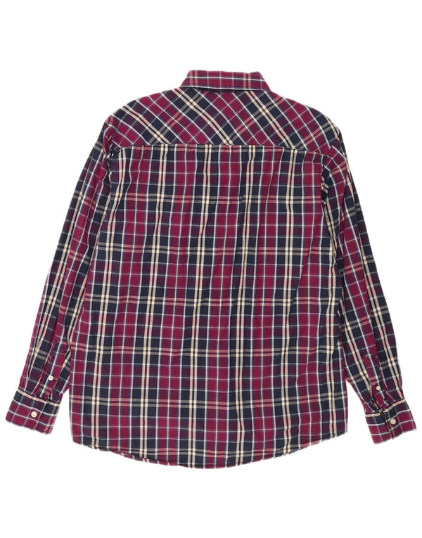 Pierre Cardin Chemise Regular Fit Homme XL Violet Plaid
