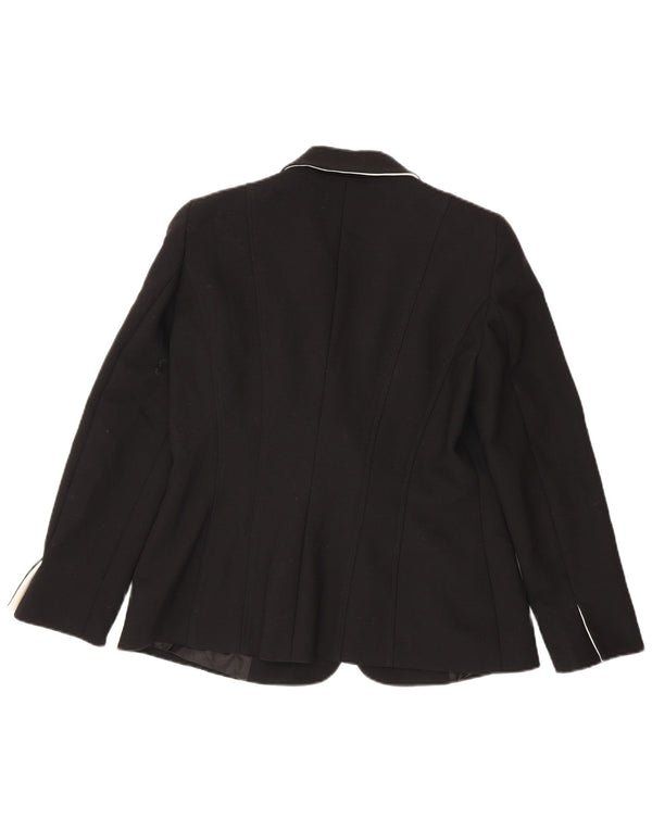 Luisa Spagnoli Veste Blazer Femme IT 46 Large Noir Polyester