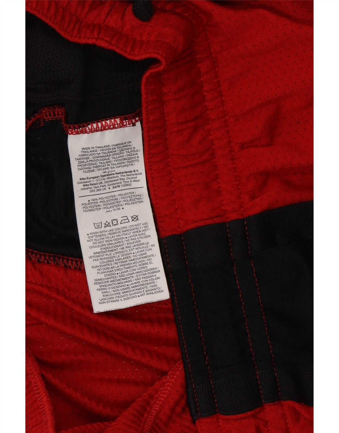 Jordan Short de sport pour homme XL Rouge Colorblock Polyester