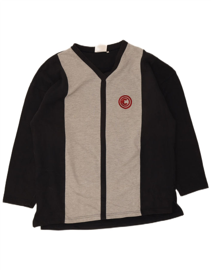 Chiemsee Veste de survêtement pour homme XL en coton color block noir