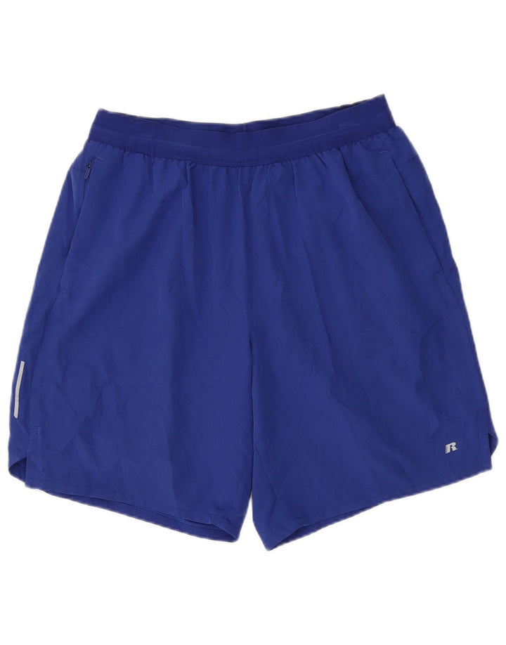 Russell Athletic Short de sport Dri-Power pour homme Taille L Bleu Polyester