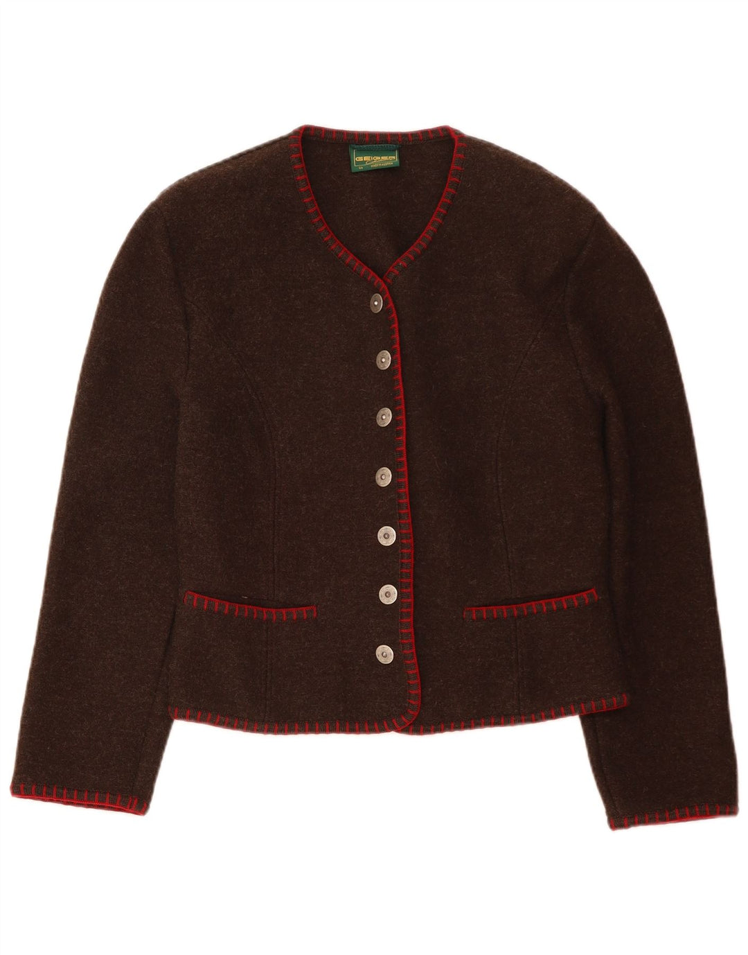 GEIGER Veste blazer à 7 boutons pour femme IT 44 Marron moyen