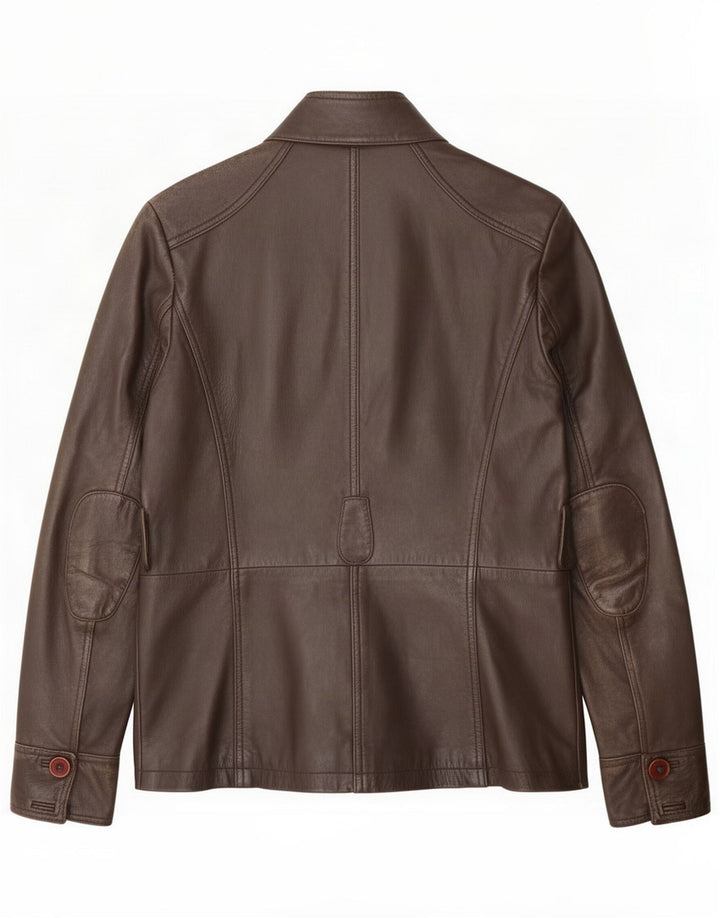 Chyston Veste utilitaire en cuir pour femme UK 12 Marron moyen