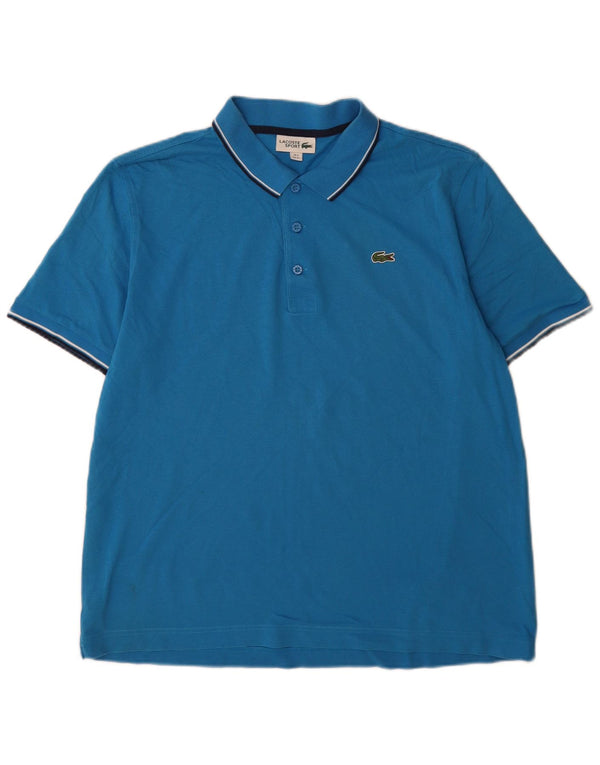Lacoste Polo Homme Taille 6 XL Bleu Coton