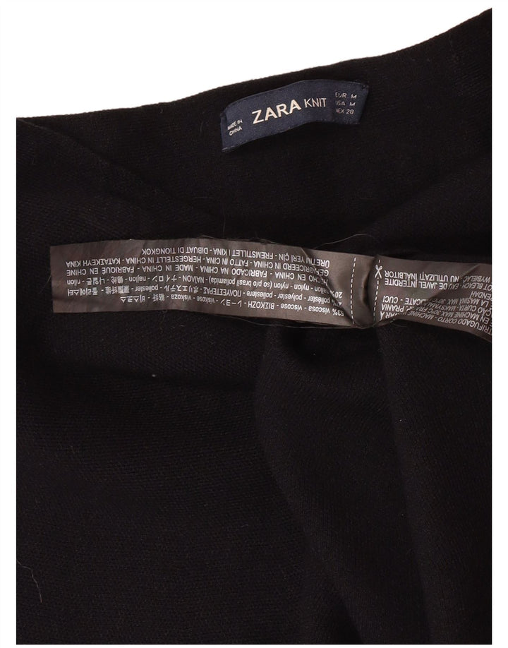 Zara Femme Jupe Trapèze Taille Haute Medium W24 Viscose Noir