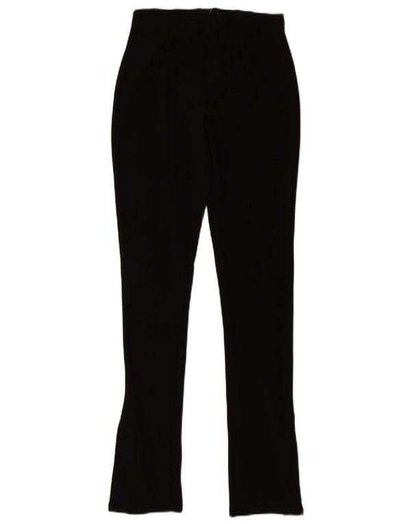 Zara Womens Tracksuit Trousers UK 12 Medium Black Polyester