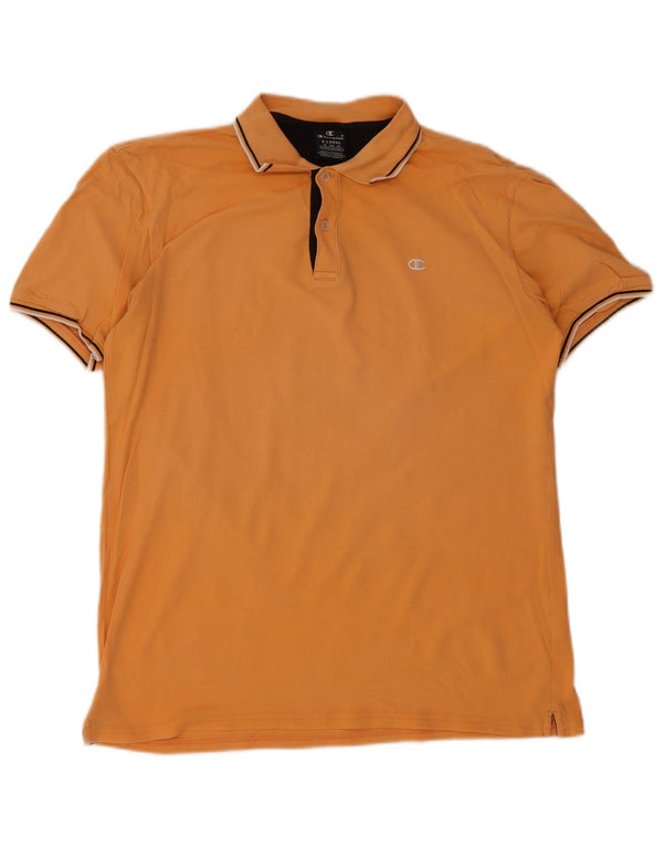 Champion Polo Homme XL Orange Rayé