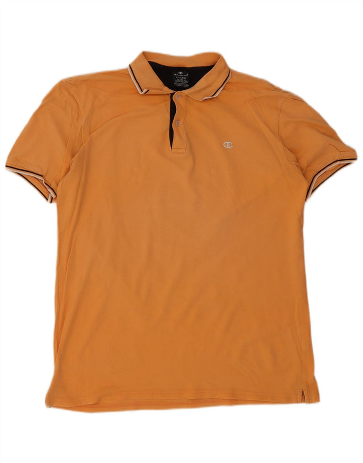 Champion Polo Homme XL Orange Rayé