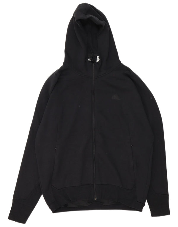 Adidas Pull à capuche zippé pour homme Grand coton noir