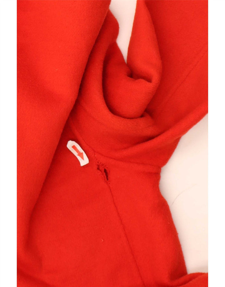 Zara Manteau croisé pour femme UK 10 Petite laine rouge