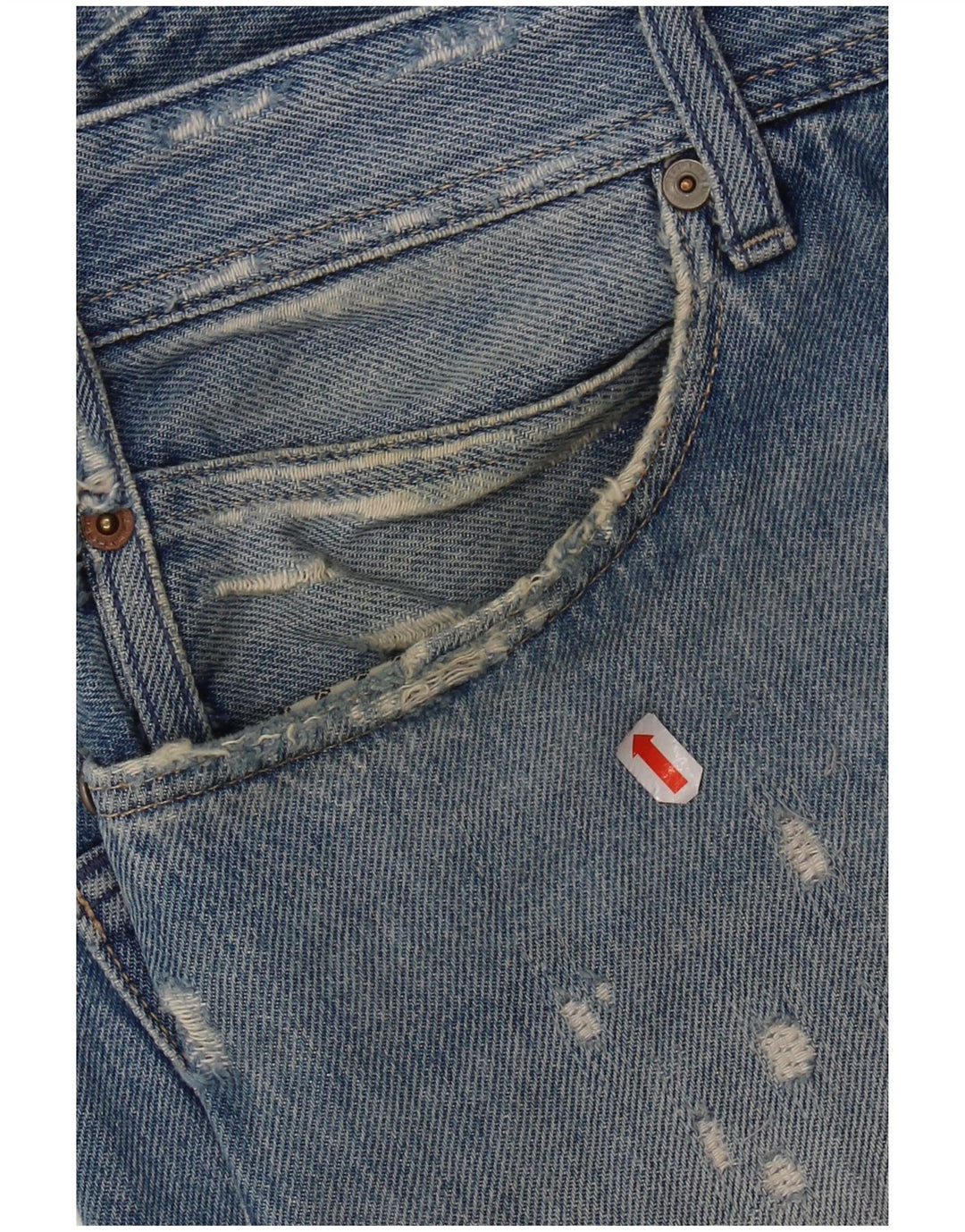 REPLAY Jean Slim 901 Effet Déchiré W33 L34 Bleu Coton Homme