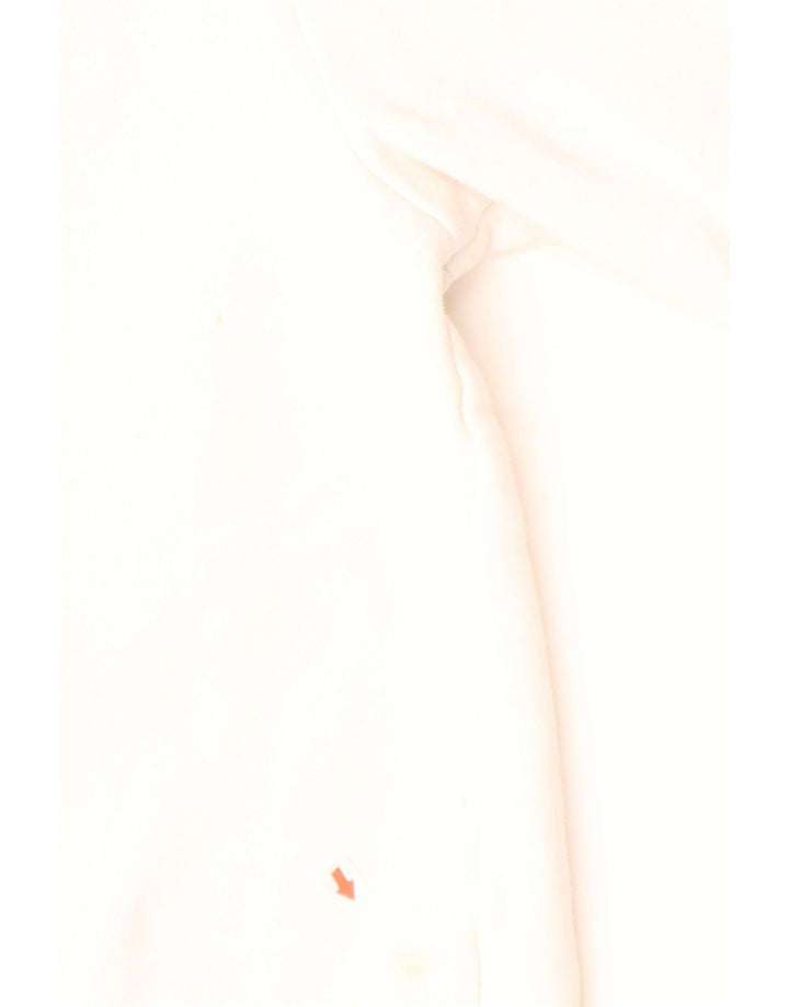 ELLESSE Pull à capuche graphique pour homme Petit coton blanc cassé