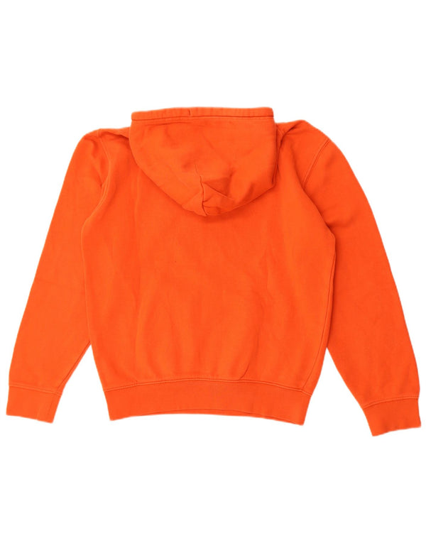 Champion Pull à capuche surdimensionné graphique pour femme UK 6 XS Orange Coton