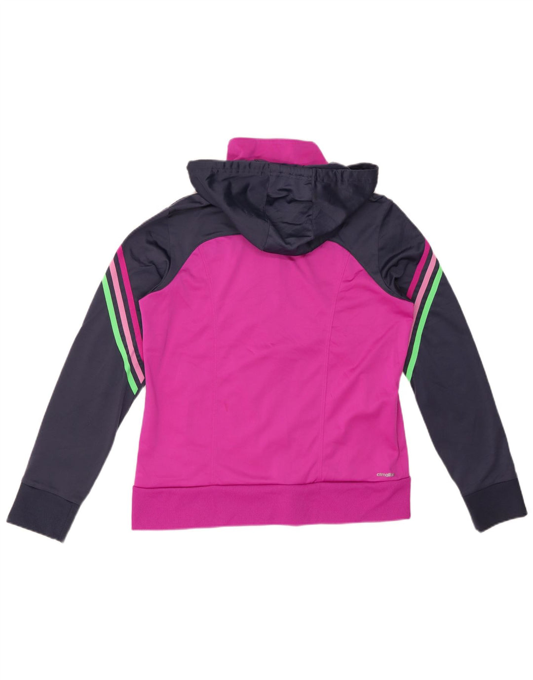 ADIDAS Pull à capuche zippé Climalite pour femme UK 16/18 Grand colorblock rose