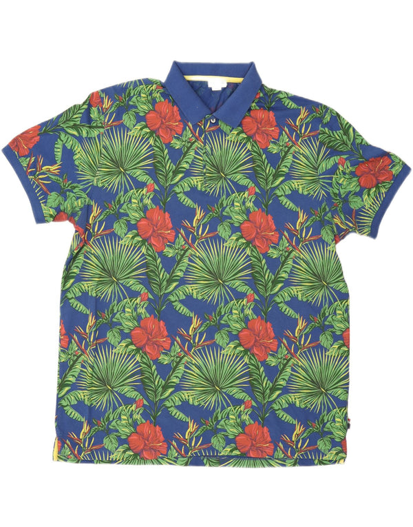 U.S. Polo Assn. Chemise Homme 3XL Bleu Floral Coton
