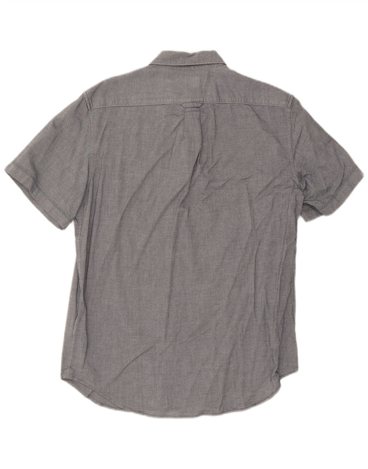 Timberland Chemise à Manches Courtes Regular Fit Homme Gris Moyen Coton