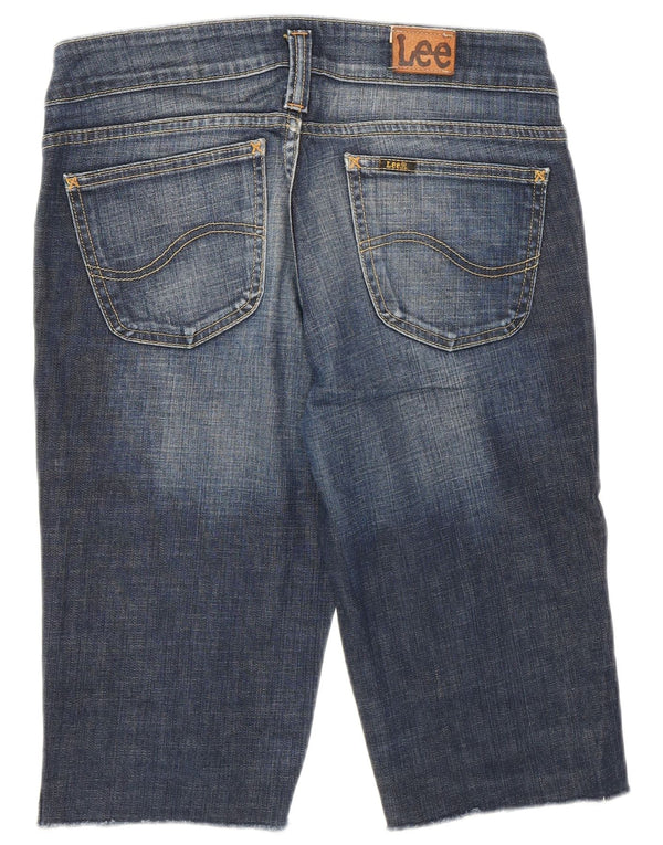 Lee Femme Leola Bermuda Denim W30 Bleu Moyen Coton