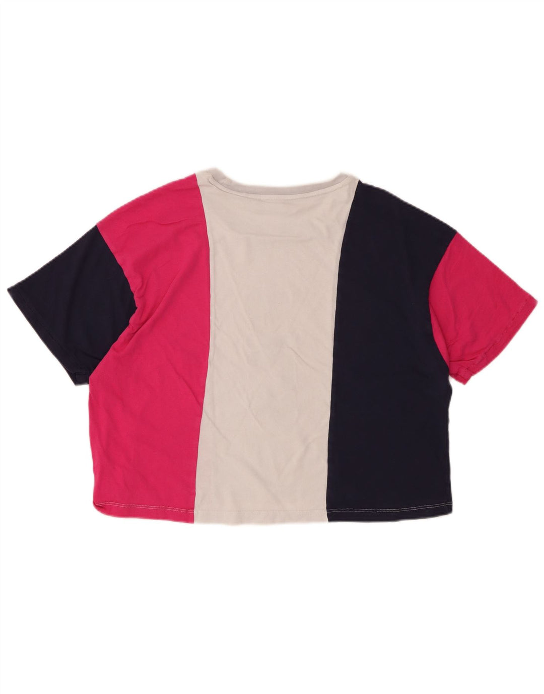 FILA Femme T-Shirt Graphique Top IT 42 Medium Multicolore Colourblock