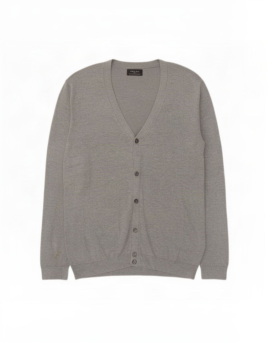 Zara Cardigan Homme Pull Large Gris Moucheté