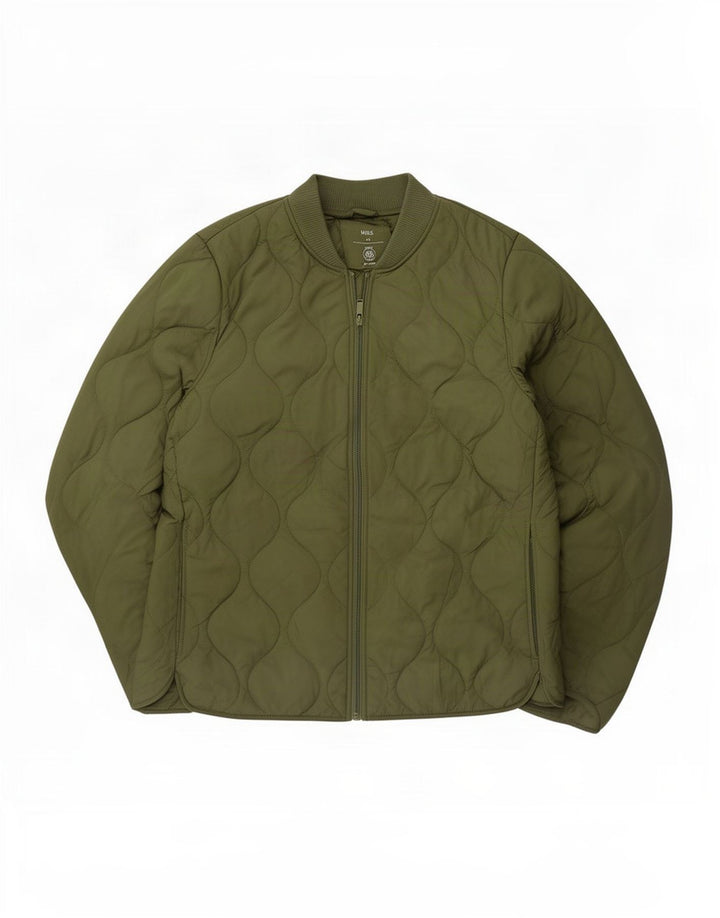 Marks & Spencer Veste matelassée pour femme UK 10 Small Vert Polyester