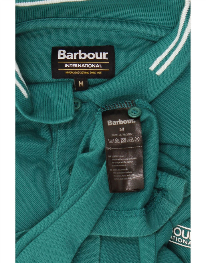 BARBOUR Polo Homme Vert Moyen Coton