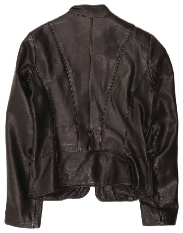Bata and More Veste en cuir pour femme IT 44 Cuir noir moyen