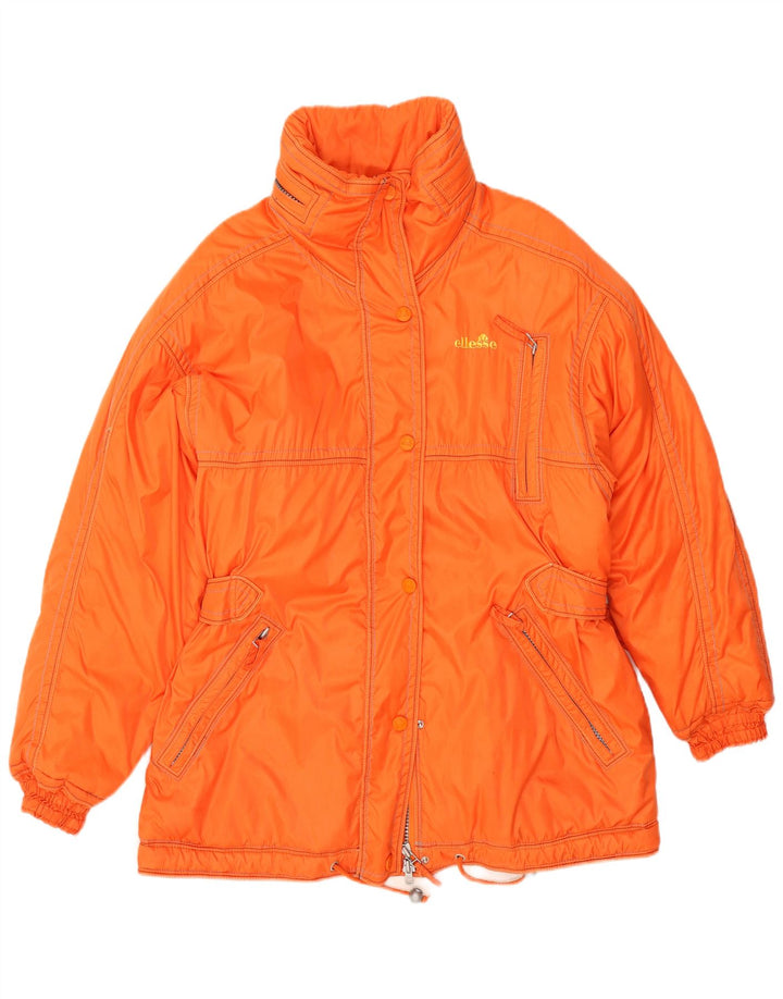 Ellesse Veste de ski coupe ample pour femme UK 14 Large Orange Polyamide
