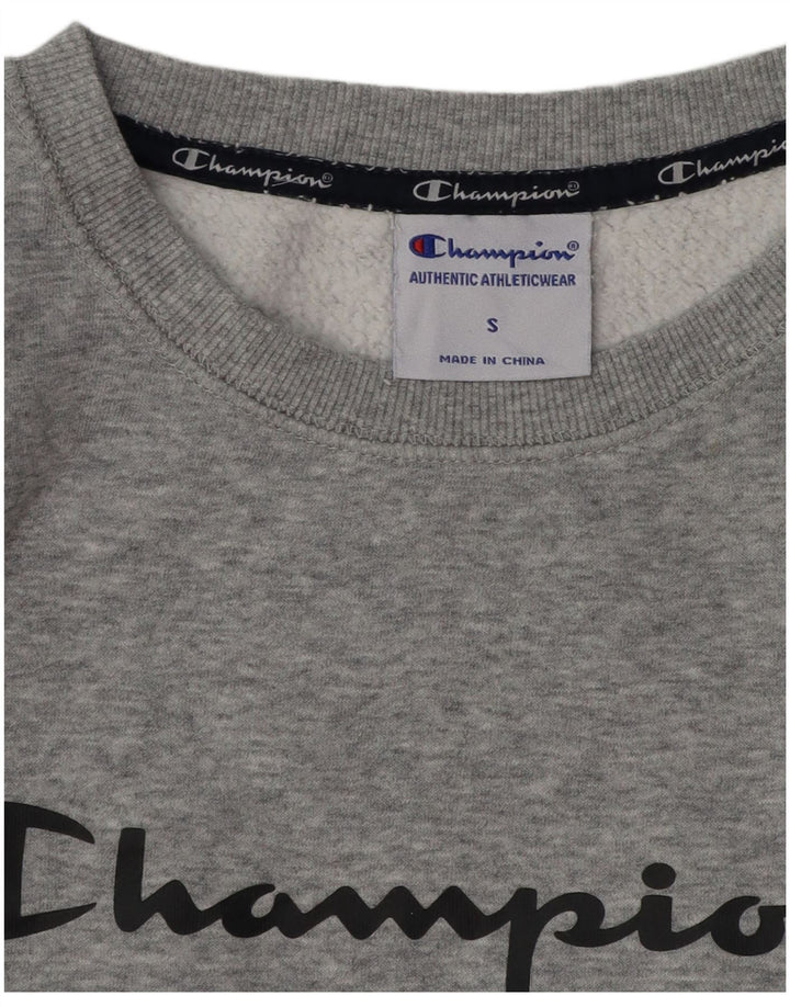 Champion Sweat-shirt graphique pour femme UK 10 Petit gris moucheté