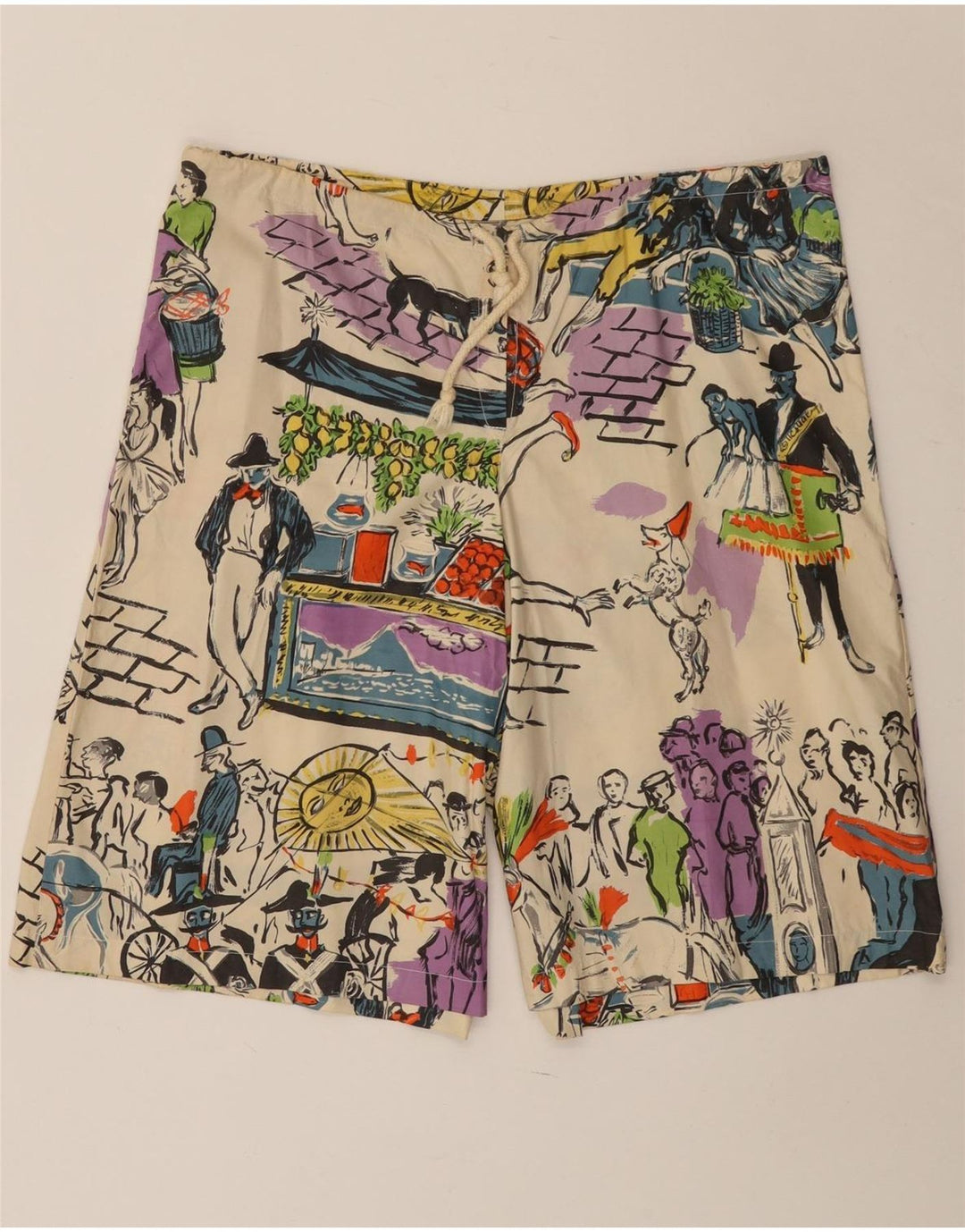 vintage Womens Graphic Shorts W33 Grand Blanc Cassé