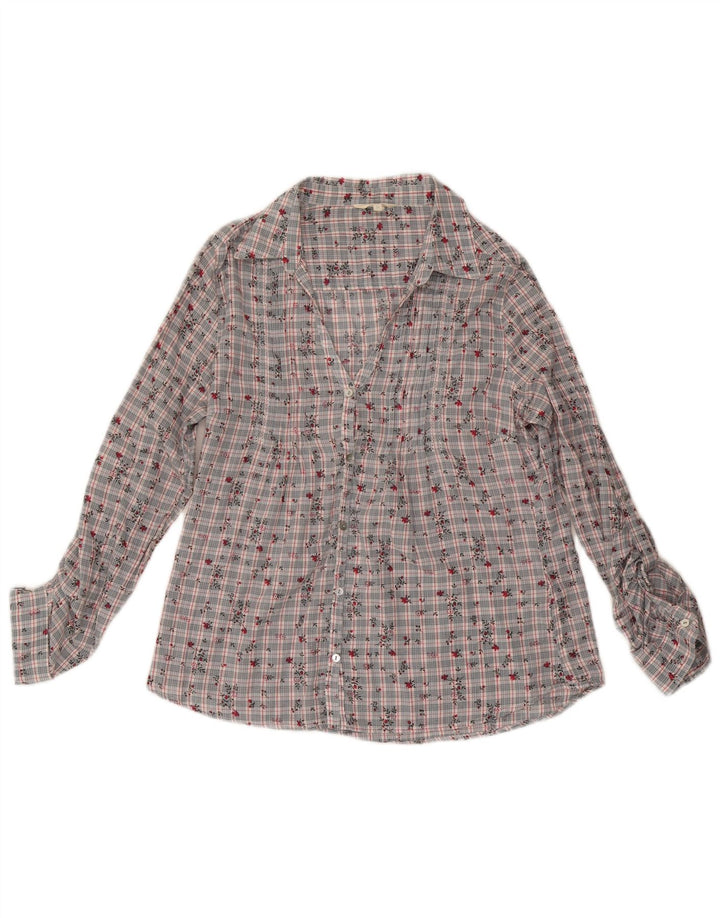 Chemisier White Stuff Femme UK 44 Coton Floral Gris Moyen