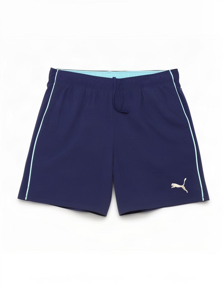 Puma Short de sport pour homme 2XL Bleu marine Polyester