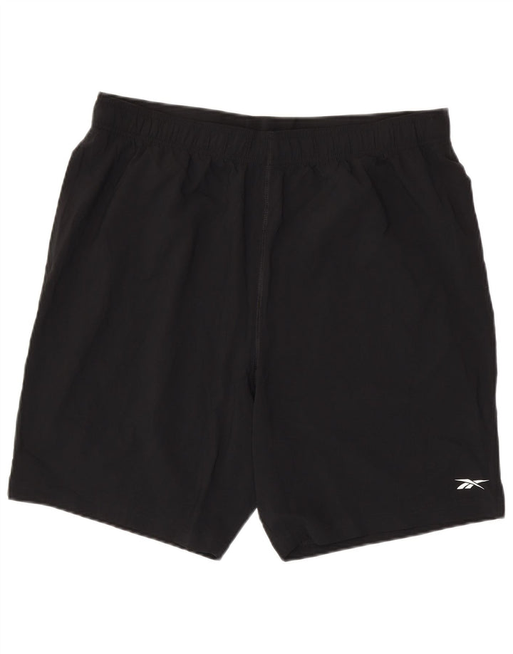 Reebok Short de Sport Homme XL Noir Polyester