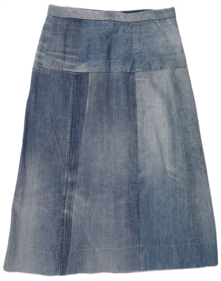 jupe en jean taille haute femme vintage W30 Bleu moyen