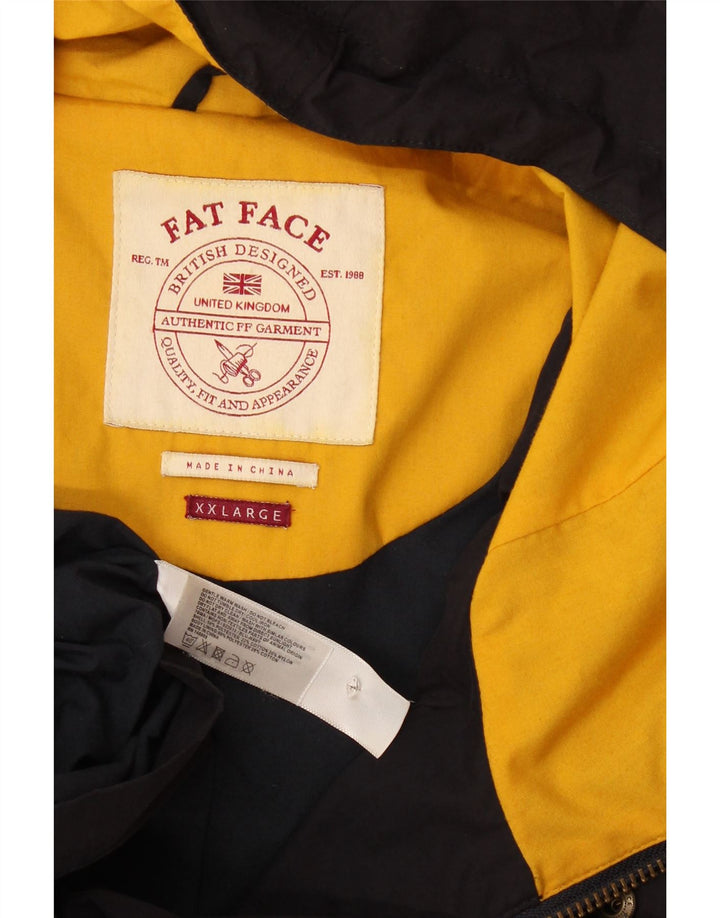 Fat Face Veste utilitaire à capuche pour homme UK 44 2XL Bleu marine Polyester