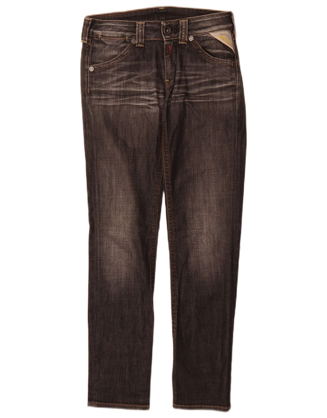 Replay Jean Slim Femme W26 L30 Gris Coton