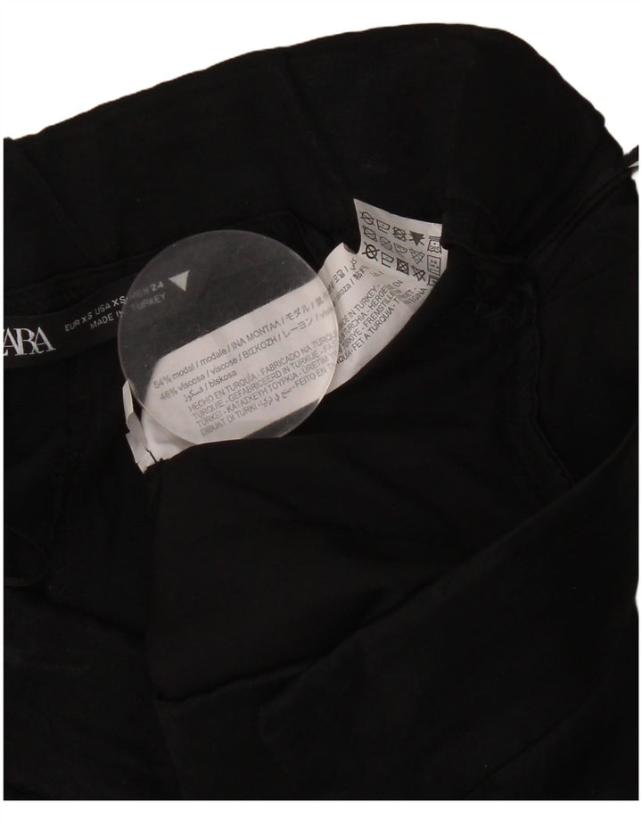 Short Chino Pegged Femme ZARA XS W24 Noir Modal
