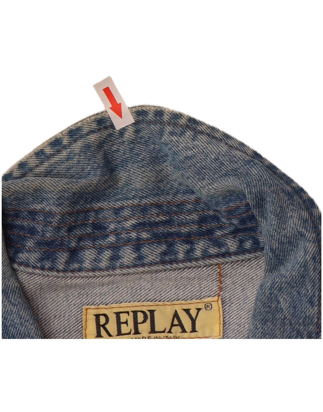 Replay Veste en jean pour homme UK 40 Large Bleu Coton