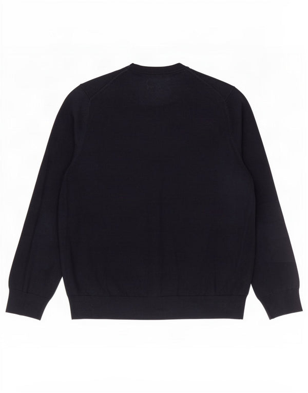 Marks & Spencer Pull à col rond pour homme XL en coton bleu marine