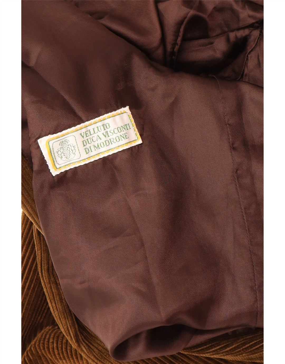 Velluto Duca Visconti Veste blazer en velours côtelé à 2 boutons pour femme IT 48 XL Kaki