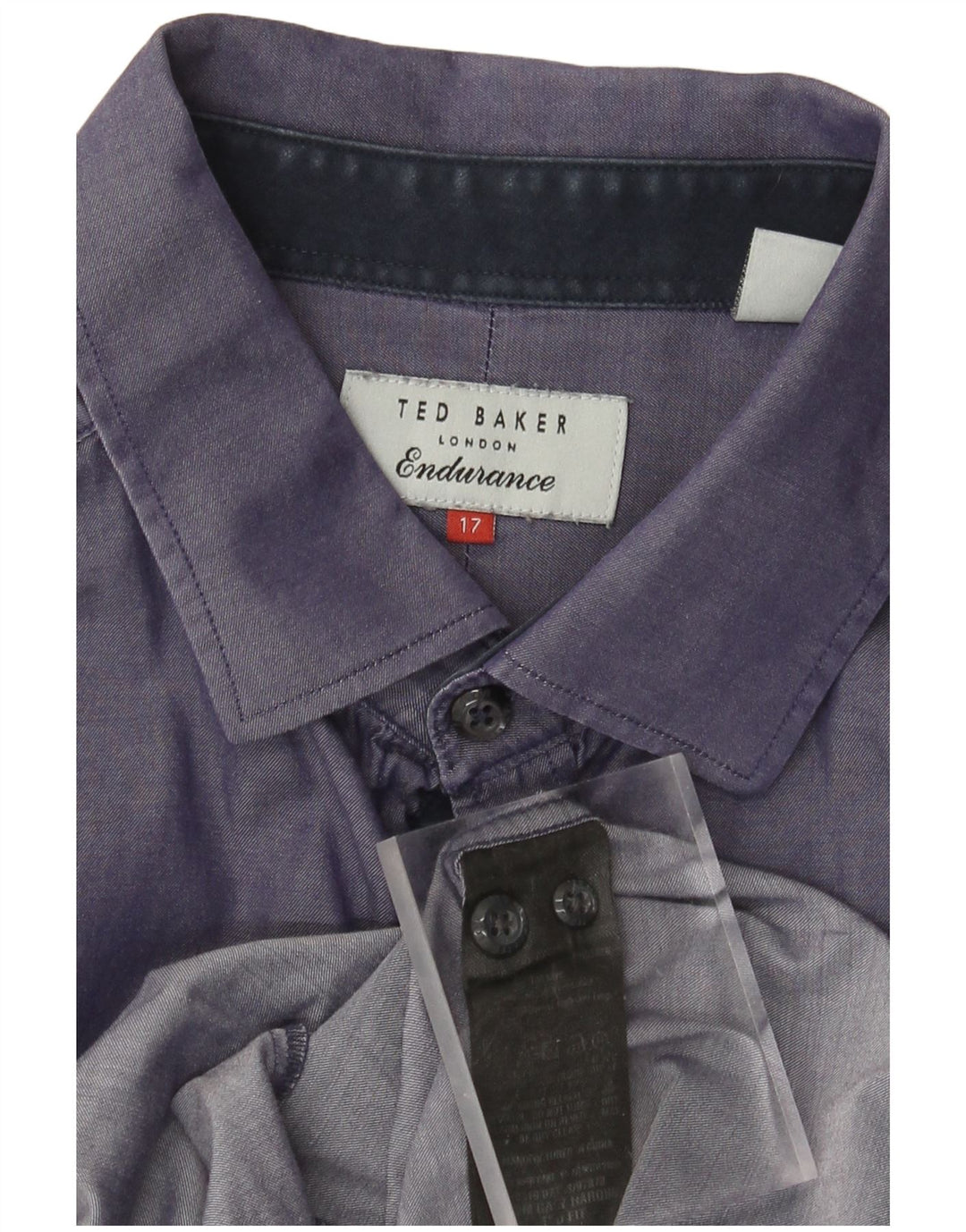 TED BAKER Chemise Homme Taille 17 XL Coton Violet