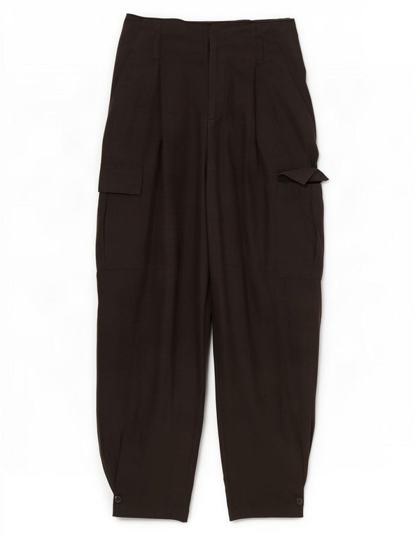 Zara Pantalon cargo court taille haute pour femme Small W26 L24 Noir