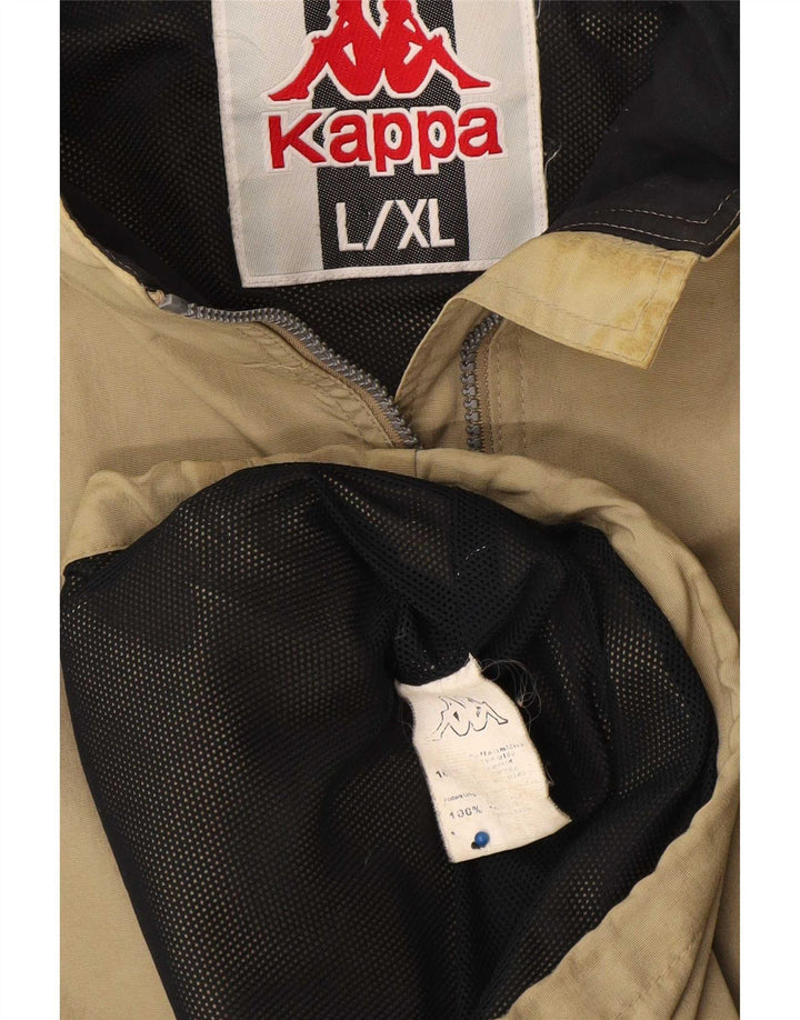 Kappa Veste de pluie pour homme UK 40 Large Kaki Polyamide
